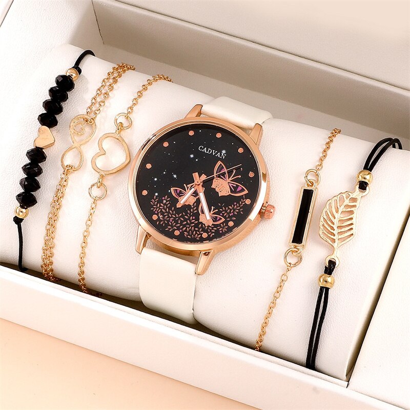 Relógio feminino + 5 pulseiras Elegantes - TOFY EXPRESS