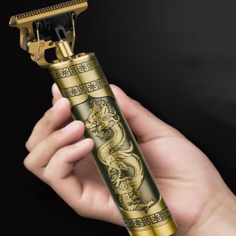 Máquina de cortar cabelo barbeiro profissional dragão elétrica bateria recarregável - TOFY EXPRESS